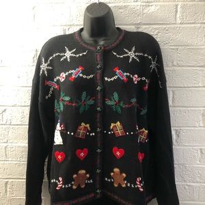 Vintage Tiara International Christmas Sweater